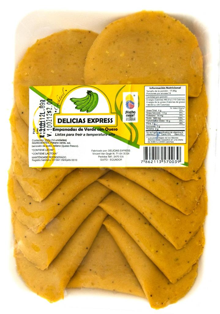 Empanada Verde Cocktail Queso 250g X 14 Tia S A