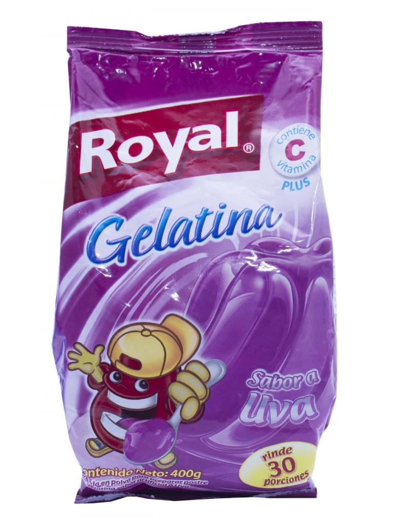 GELATINA ROYAL 400 G UVA TIA S.A.
